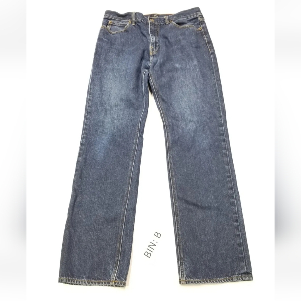 J. Crew The Sutton Jeans 33x32 Men's Blue Regular Straight Fit Denim :B